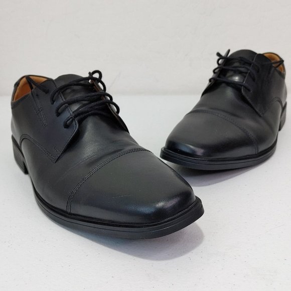 Clarks Leather Lace-up Dress Shoes Tilden Cap Men\'s Size 11 Wide main image 10